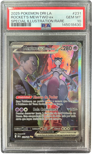 Mewtwo ex del Team Rocket PSA 10