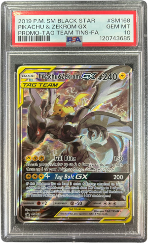 Pikachu & Zekrom GX PSA 10