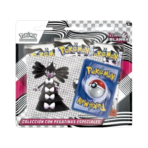 BLÍSTER 3 + PROMO: LLAMA BLANCA - Blister Pokemon con Pegatina Héroes Ascendentes - Español