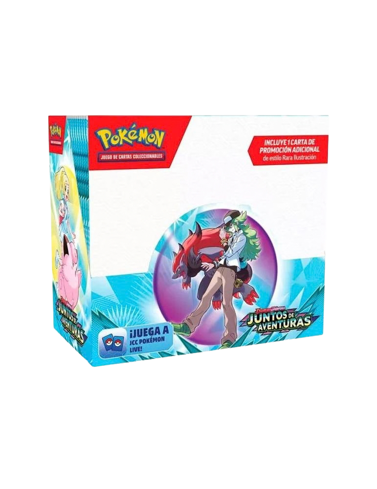 BOOSTER BOX 36 SOBRES: JUNTOS DE AVENTURAS INCLUYE 1 CARTA PROMO IR ADICIONAL