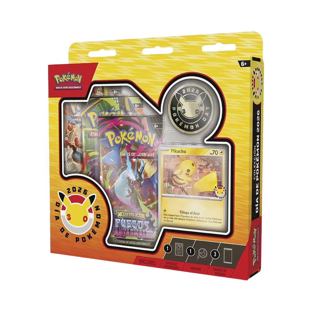 BLÍSTER DE 3 SOBRES: COLECCIÓN DÍA DE POKÉMON 2026