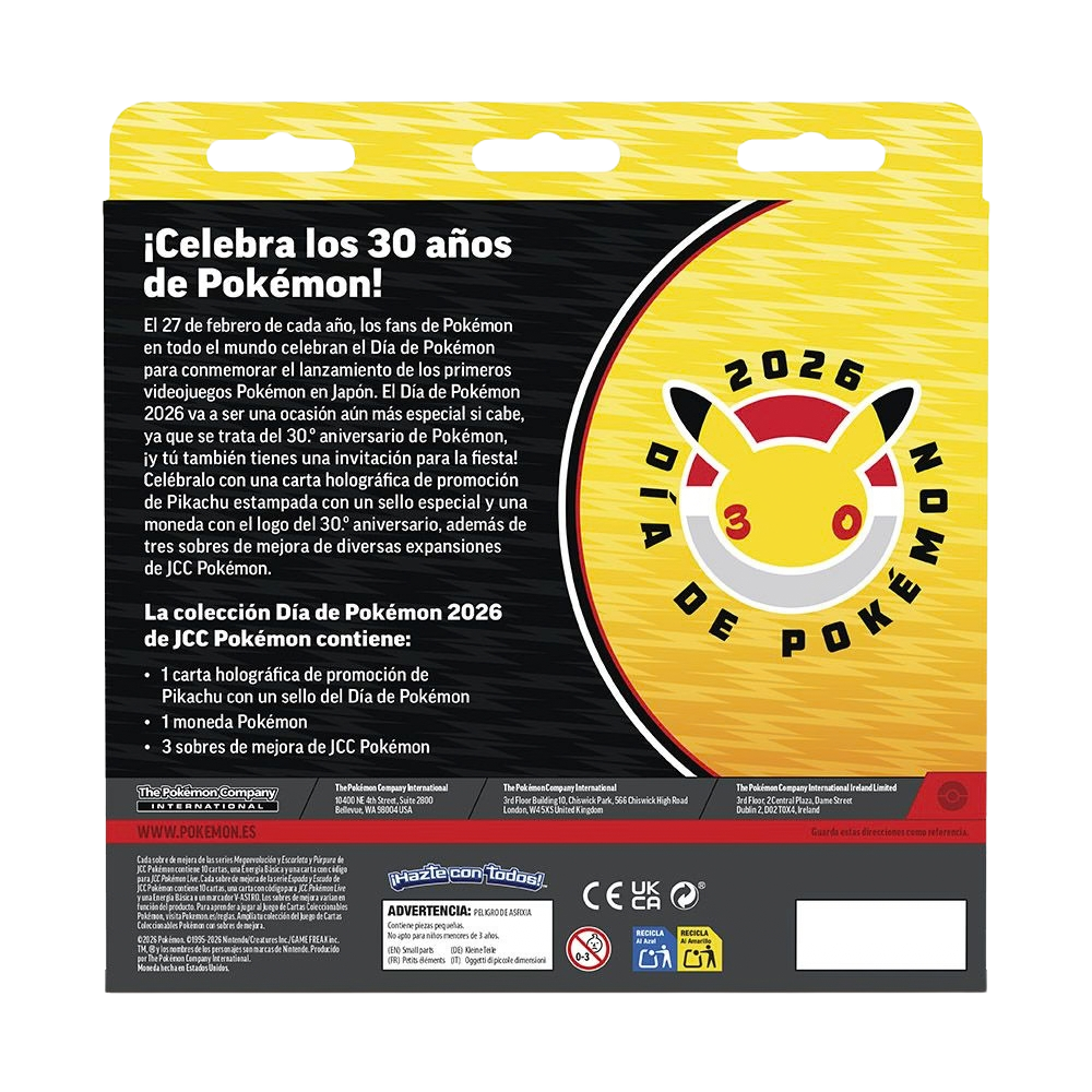 BLÍSTER DE 3 SOBRES: COLECCIÓN DÍA DE POKÉMON 2026 - Imagen 2
