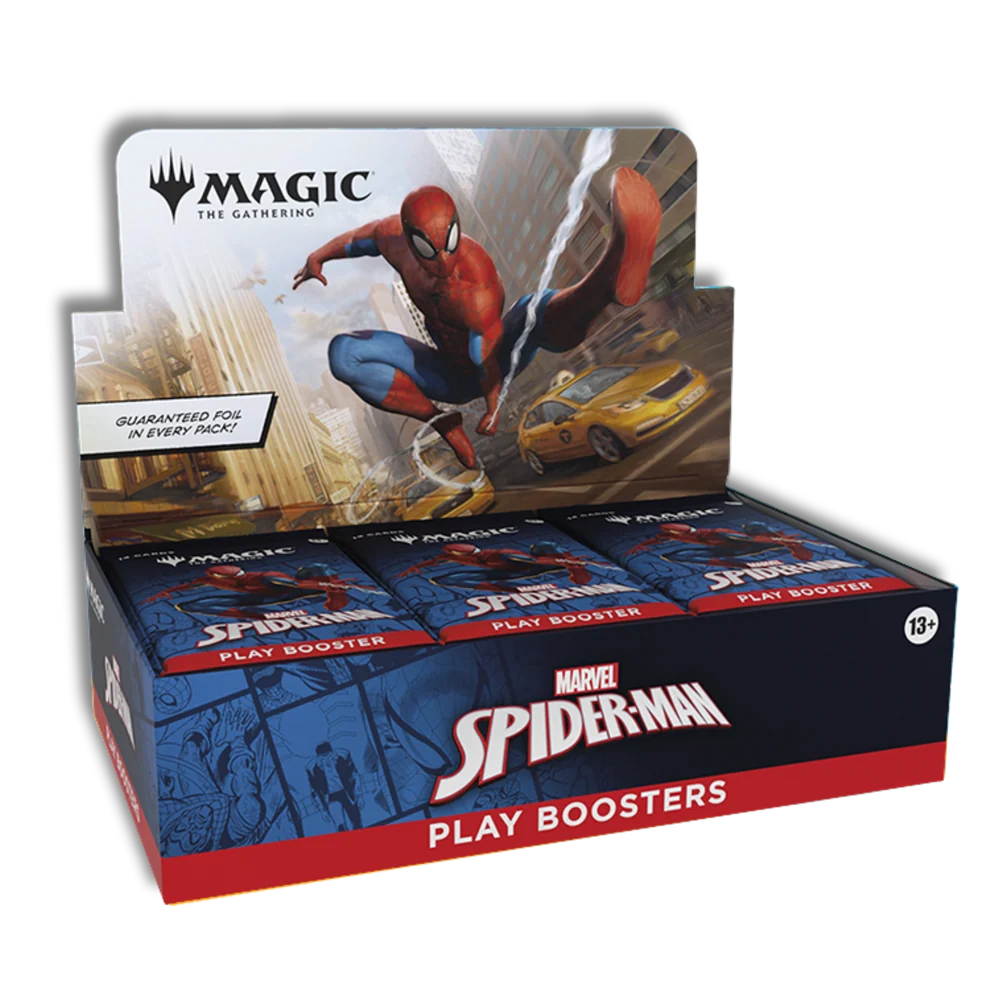MARVEL SPIDER-MAN: PLAYBOOSTER BOX (30) - Caja de Sobres Spider-Man Play Boosters Magic the Gathering - Ingles
