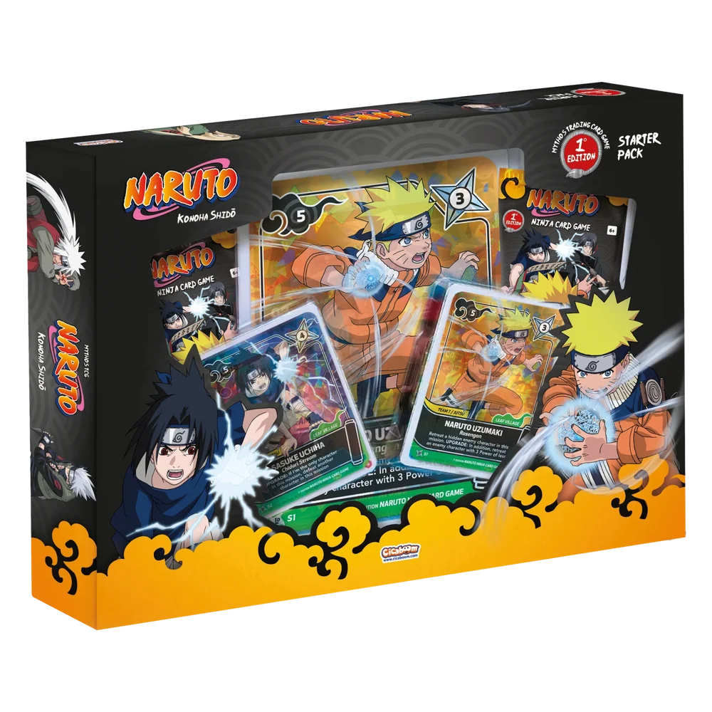 Caja Starter Pack Naruto Mythos TCG First Edition - Ingles (NARUTO | SASUKE)