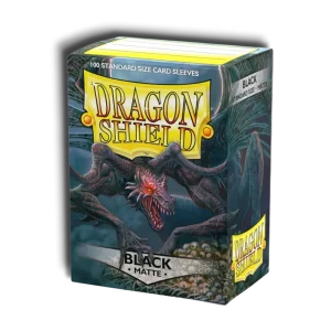 100 Fundas Estándar Black Matte - Dragon Shield